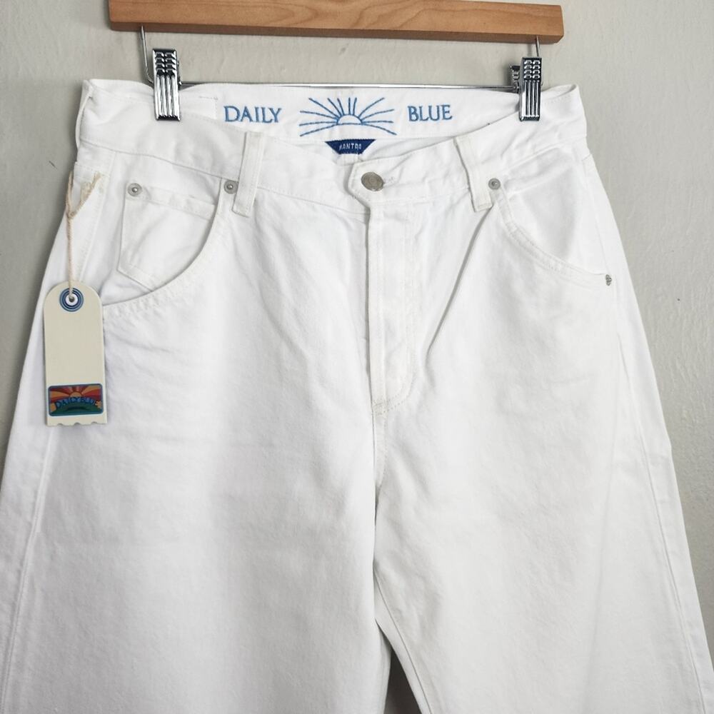 AG Adriano Goldschmied Mantra Barrel Wide Leg Jeans White Bull Denim Sirocco 29 - Picture 2 of 11
